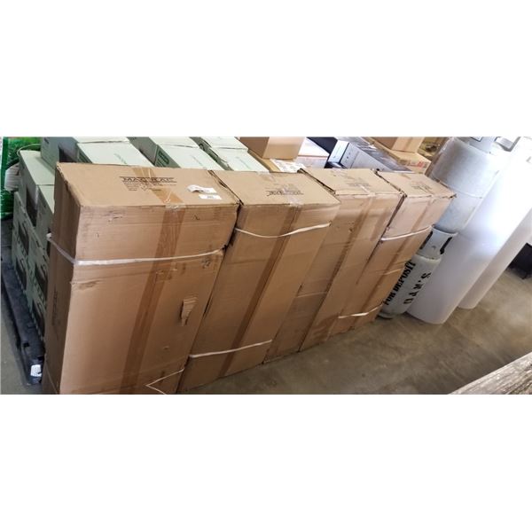 4 NEW CASES OF MAC RAC  DROP IN SHELVING 16X36 INCH, BLACK, 4 PER BOX