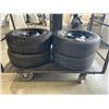 Image 1 : SET OF 4 TRIANGLE SNOW LION 175/70R13 SNOW TIRES ON 4 BOLT RIMS
