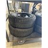 Image 2 : SET OF 4 TRIANGLE SNOW LION 175/70R13 SNOW TIRES ON 4 BOLT RIMS