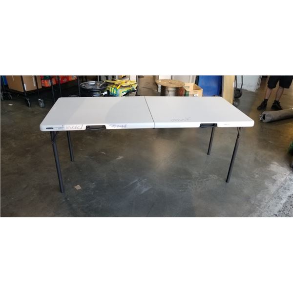 AS NEW FOLDING 6FT MARKET TABLE