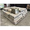 Image 2 : PALLET OF ALLAN BLOCK CORNERS AND CAPS, ONE HALF BRICK, ALL GOOD NO CHIPS