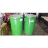 Image 1 : 2 FOOD GRADE 200 LITER DRUMS W/ LIDS