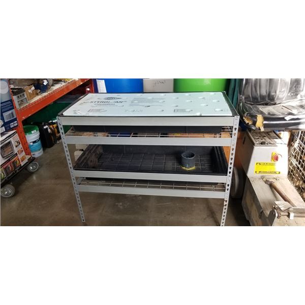 48X24 INCH DUAL TRAY HYDROPONICS GROWING TABLE SETUP