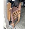 Image 4 : 2 WOODEN FOLDING ADIRONDACK CHAIRS