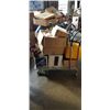 Image 1 : CART OF ABANDONDED AUCTION ITEMS
