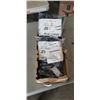 Image 1 : 2 HEAVY DUTY 25 FT BLACK LIGHTED 3 OUTLET EXTENSION CORDS. 12AWG/3C
