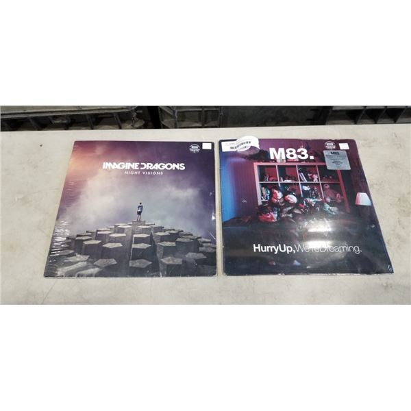 2 SEALED RECORDS INCLUDING IMAGINE DRAGONS NIGHT VISIONS AND M83, HURRY UP, WERE DREAMING