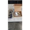 Image 1 : TRAY OF ESTATE COSTUME JEWELLERY AND NECKLACES AND ASSORTED COLLECTIBLE PINS