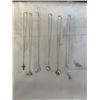 Image 1 : 7 STERLING SILVER PENDANTS W/ 6 16" CHAIN NECKLACES