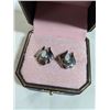 Image 2 : PAIR OF 14K GOLD POST BUTLER EARRINGS