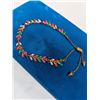 Image 2 : VINTAGE ENAMEL GOLD BRACELET MARKED S&D