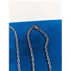 Image 3 : LONG 925 STERLING SILVER CHAIN NECKLACE, TWISTED 24" LENGTH