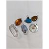 Image 2 : 6 GENUINE GEMSTONE PENDANTS, SOME VINTAGE