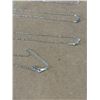 Image 2 : 5 STERLING SILVER 16" 925 CHAIN NECKLACES