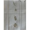 Image 2 : 4 STERLING SILVER PENDANTS W/ 4 18" CHAIN NECKLACES