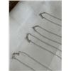 Image 3 : 4 STERLING SILVER PENDANTS W/ 4 18" CHAIN NECKLACES