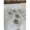 Image 2 : 6 STERLING SILVER 925 PENDANTS AND 16" STERLING CHAIN
