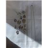 Image 1 : 12 STERLING SILVER 925 PENDANTS AND 16" STERLING CHAIN