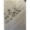 Image 3 : 12 STERLING SILVER 925 PENDANTS AND 16" STERLING CHAIN