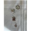 Image 2 : 4 STERLING SILVER PENDANTS W/ 4 16" CHAIN NECKLACES