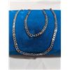 Image 3 : 925 STERLING SILVER FANCY DESIGN CHAIN NECKLACE 16" LENGTH