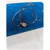 Image 2 : 925 ITALY STERLING SILVER CHAIN W/ TURQUOISE PENDANT, MARKED STERLING AND HALLMARK