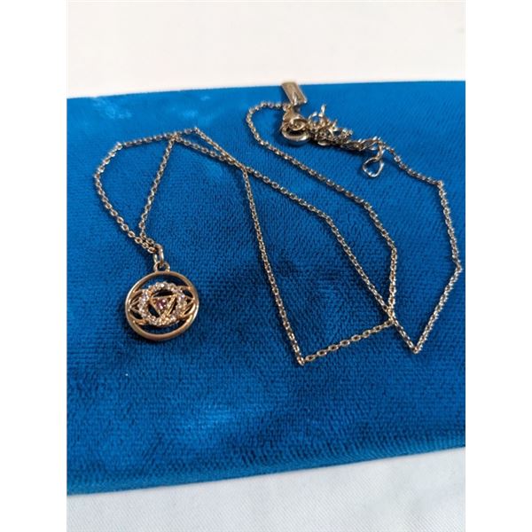 MAGIC EYE PENDANT W/ FREEDOM CHAIN NECKLACE