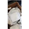 Image 4 : BOX OF KITCHEN ITEMS INCLUDING MADESMART SILVERWARE TRAY, BOWLS, PLATES, PAPERTOWEL, NAPKINS ETC