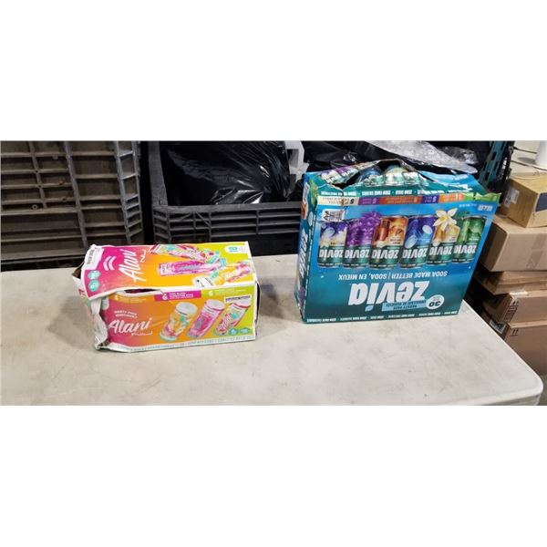 CASE OF ZEVIA AND ALANI NU VARIETY PACKS, SOME MAY BE MISSING