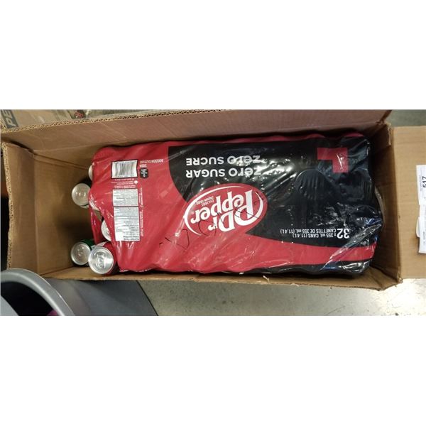 CASE OF DIET DR PEPPER AND GINGERALE - SOME CANS MAY BE MISSING