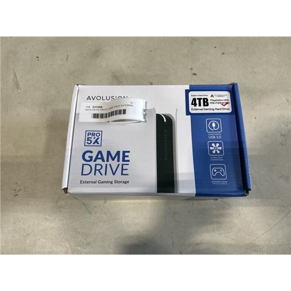AVOLUSION PRO5X GAME DRIVE EXTERNAL GAMING STORAGE