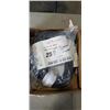 Image 1 : 2 HEAVY DUTY 25 FT BLACK LIGHTED 3 OUTLET EXTENSION CORDS. 12AWG/3C