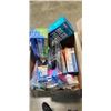 Image 1 : TRAY OF BETTER BOAT ITEMS INCLUDING 2" TRAILER COUPLER, BILGE PUMP HOSE KIT, BUNGEE ANCHOR LINE, FEN