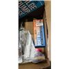 Image 2 : TRAY OF BETTER BOAT ITEMS INCLUDING 2" TRAILER COUPLER, BILGE PUMP HOSE KIT, BUNGEE ANCHOR LINE, FEN