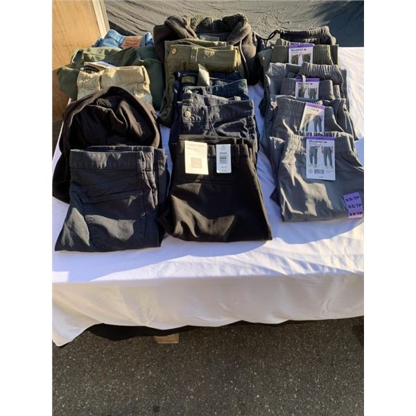 LOT OF NEW MEN'S CLOTHING SIZE XS APPROX 15PCS
