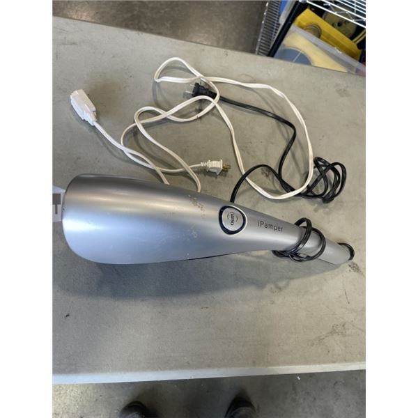 IPAMPER ELECTRIC HAND-HELD MASSAGER. MODEL OS-3000. WORKING