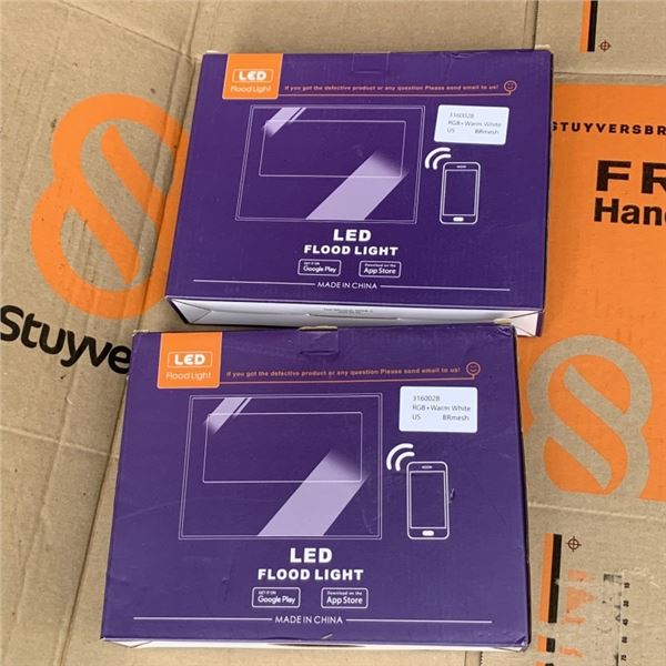 2 NEW LED RGB FLOOD LIGHTS