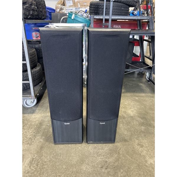 PAIR OF QUEST Q660 FLOOR SPEAKERS