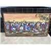 Image 5 : VINTAGE FRAMED PAINTING ON CANVAS, AND NEW YORK CENTRAL CANVAS
