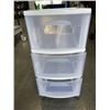 Image 1 : STERLITE 3 DRAWER STORAGE ON WHEEL