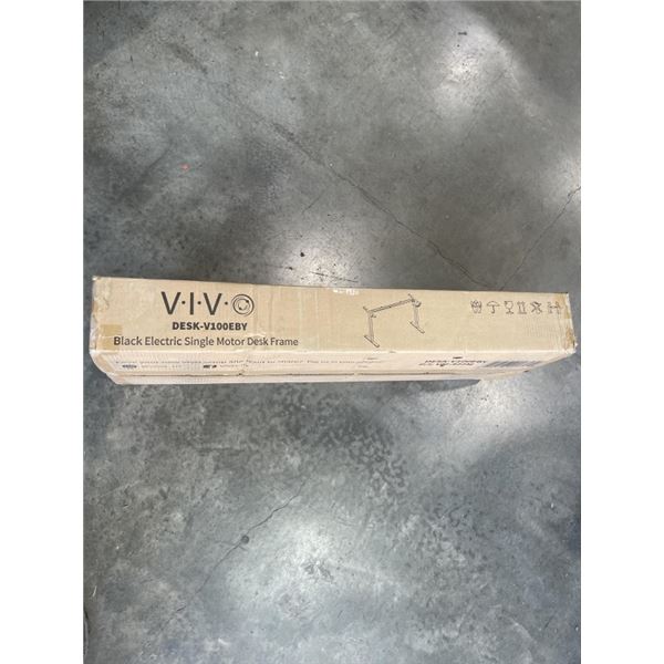 VIVO BLACK ELECTRIC SINGLE MOTOR DESK FRAME