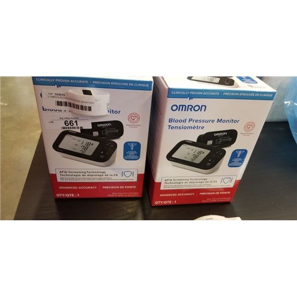 2 OMRON BLOOD PRESSURE MONITORS