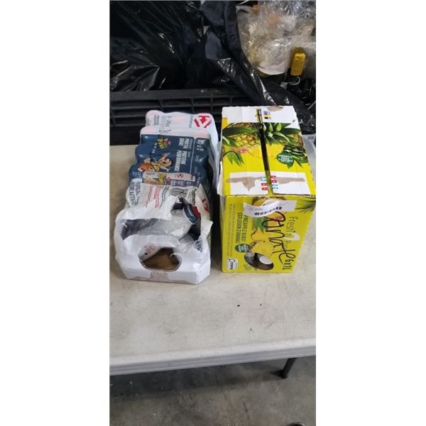 CASE OF PINEAPPLE JUICE AND PARTIAL CASE OF PROTEIN SHAKES