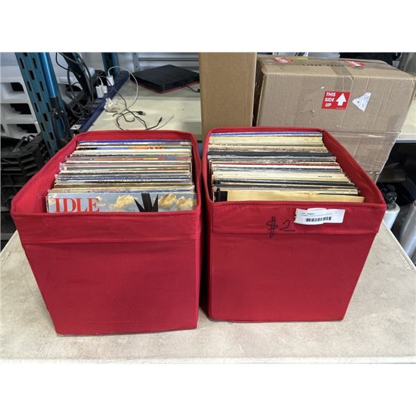 2 FABRIC BINS OF ASSORTED ESTATE RECORDS