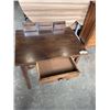 Image 3 : SOLID WOOD WRITING DESK WITH GALLERY