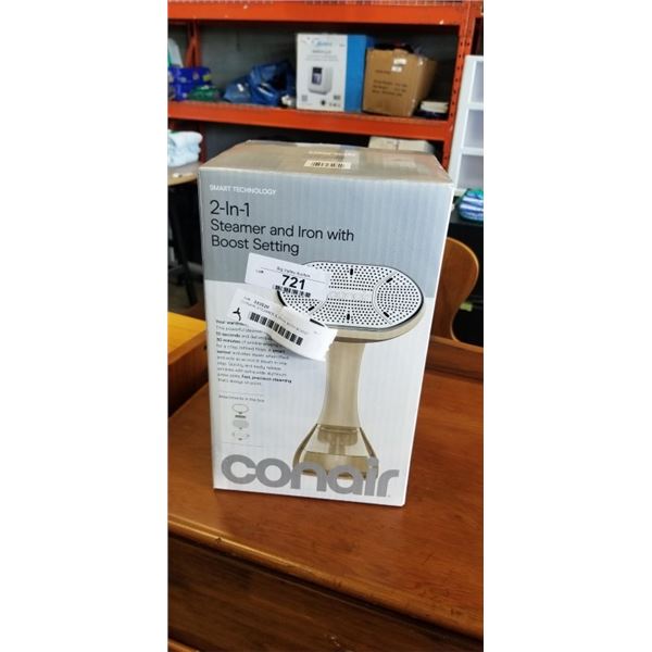 CONAIR STEAMER & IRON WITH BOOST SETTING