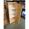 Image 3 : WALNUT SOLID WOOD 4 DRAWER SMALL DRESSER AND PINE SINGLE DOOR CABINET