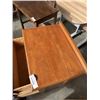 Image 6 : WALNUT SOLID WOOD 4 DRAWER SMALL DRESSER AND PINE SINGLE DOOR CABINET