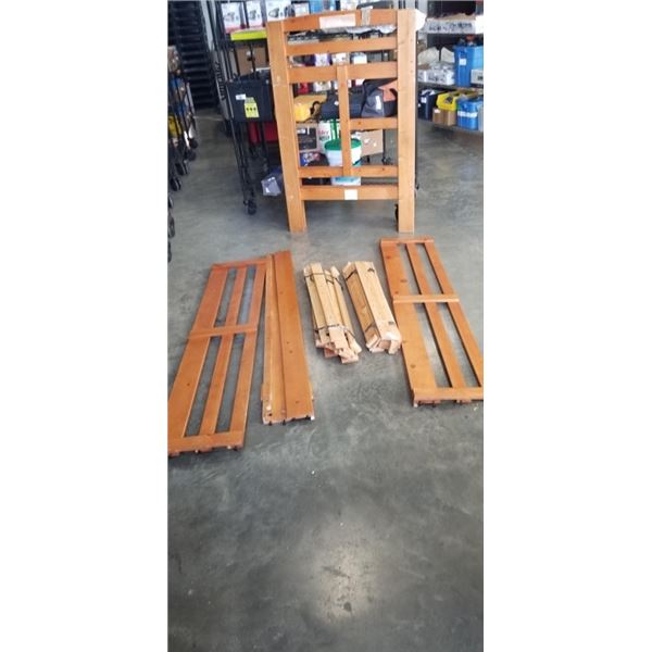 SINGLE WOODEN BED FRAME