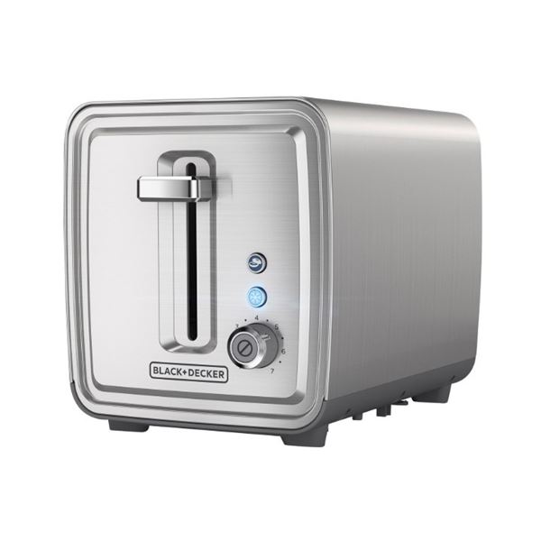 BLACK AND DECKER 2 SLICE TOASTER - TESTED WORKING